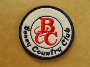 ベニーカントリー倶楽部Benny Country Clubゴルフ刺繍ワッペン/BCC大阪アップリケCC会員ビンテージGCパッチGOLFエンブレム紋章 v123