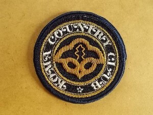 コマカントリークラブKOMA COUNTRY CLUBゴルフ刺繍ワッペン/金モール奈良CC会員ビンテージGCパッチGOLFエンブレム紋章ブレザー v127