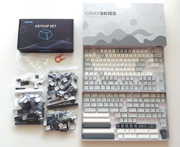 Wuque Studio(WS) Gray Skies ホワイト XVX キーキャップ