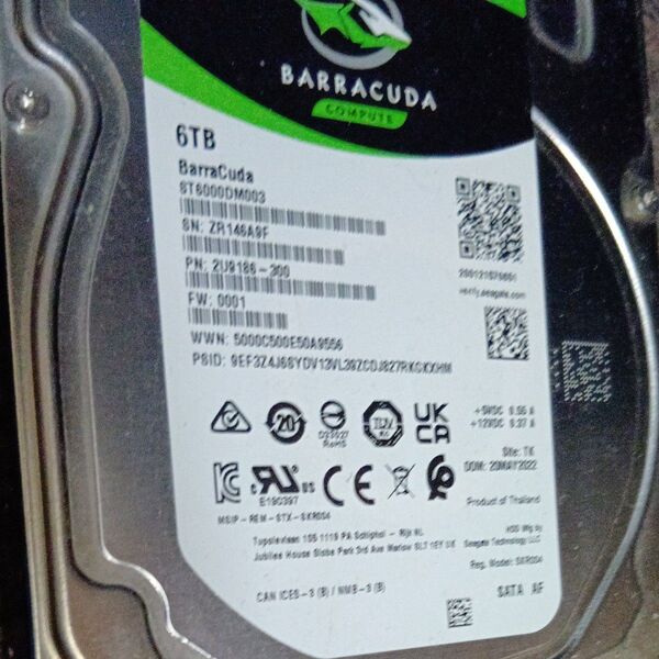 Seagate HDD 6TB ハードディスク