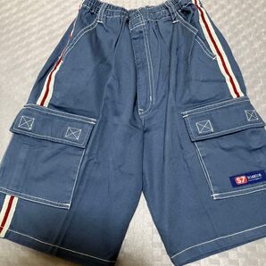 S7 LASERCUT 子供140サイズ ハーフパンツ ブルー