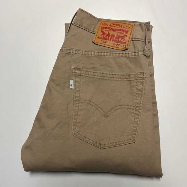 Levi’s リーバイス 513 スリムストレッチカラーパンツ ベージュ 08513-0662 W27 L32