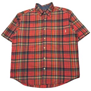 WOOLRICH ウールリッチ 半袖ボタンダウンシャツ チェック L