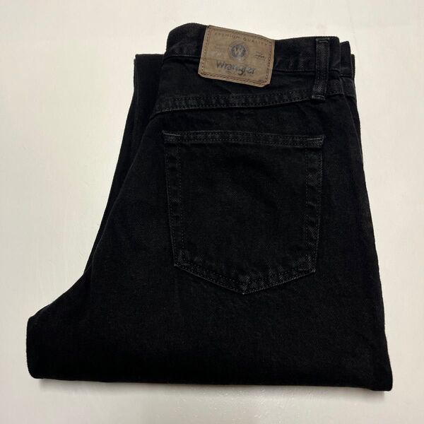 Wrangler ラングラー 97601CB リラックスフィットストレートジーンズ デニムパンツ ブラック W30 L30
