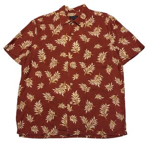 Hush Puppies ハッシュパピー アロハシャツ 麻混合 M
