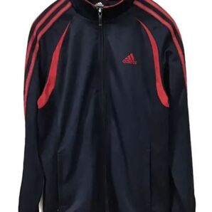 adidas アディダス ジャージ トラックジャケット メンズ S 紺 レッド