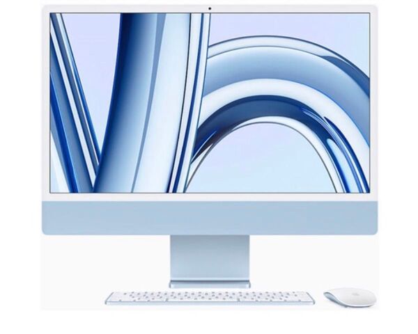 展示品 APPLE iMac 24インチ Retina 4.5Kディスプレイモデル MQRQ3J/A ブルー デスクトップ
