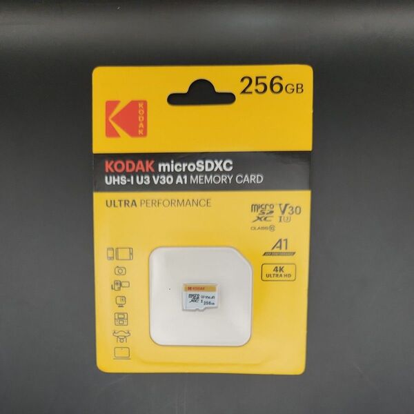 【新品未開封】KODAK microSDXC 256GB UHS-I U3 V30 A1