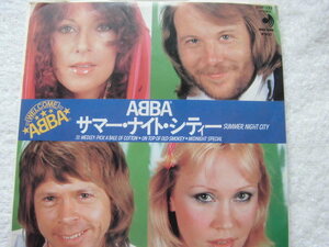 国内盤７インチシングル / ABBA / Summer Night City 3:34, Medley: Pick A Bale Of Cotton - On Top Of Old Smokey - Midnight Special