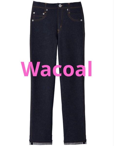 ワコール カルソン あったか裏起毛 まるでデニム ストレートシルエットパンツ Wacoal
