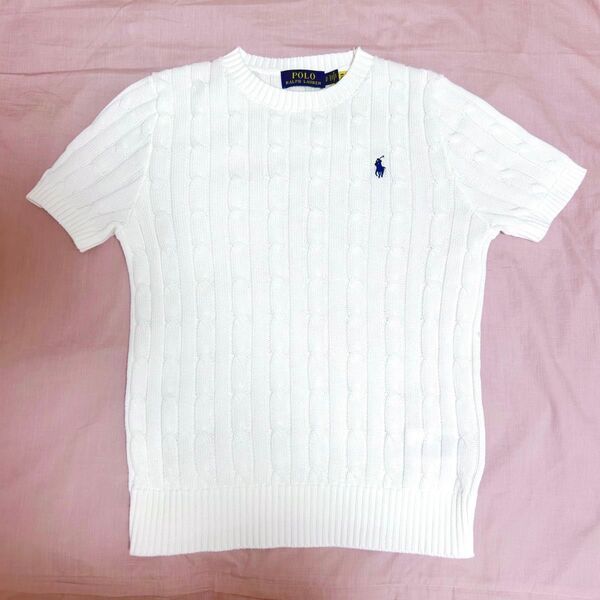 ラルフローレン 半袖 ニット S RALPH LAUREN POLO セーター ポロラルフローレン