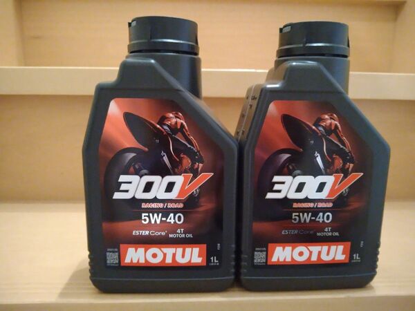 モチュール MOTUL 300V ファクトリーライン ロードレーシング 4T MA 5w40 1L 2缶 2本 国内正規品