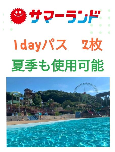 東京サマーランド 1Dayパス 2枚