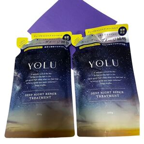 【新品未使用品】YOLU ディープナイトリペアトリートメント 2個 折り紙1枚セット