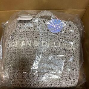 ディーン&デルーカ BEAMS COUTURE クロッシェバスケットバッグ S グレー