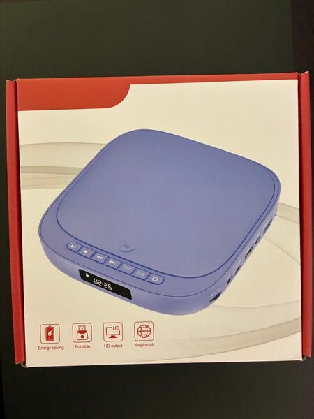 美品☆ポイント☆ミニDVDプレーヤー1080Pサポート DVD/CD再生専用モデル リージョンフリー CPRM対応、日本語説明書