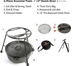CampMaid ダッチオーブンスターター6点セット 展示品