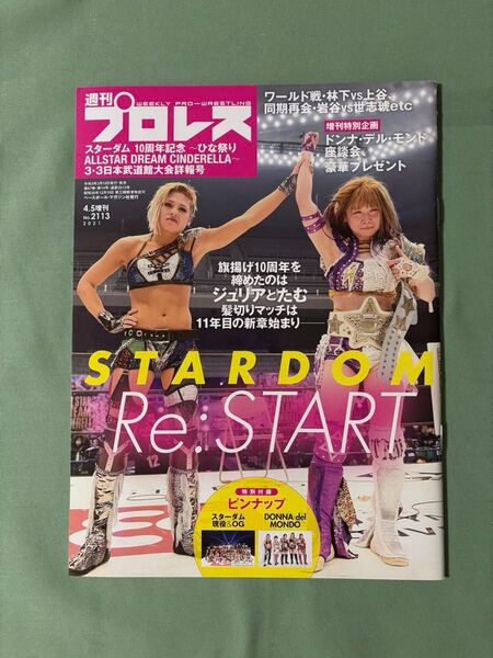 週刊プロレス No,2113号2021.4.5増刊スターダム10周年記念〜ひな祭りALLSTAR DREAM CINDERELLA