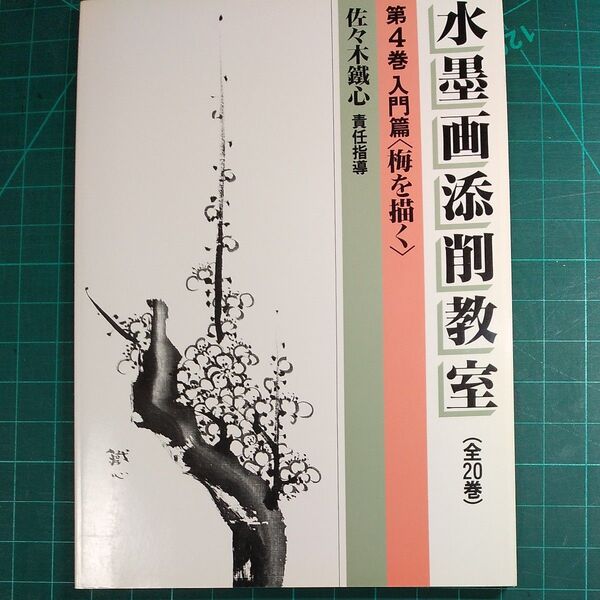 水墨画添削教室 第4巻 入門編/ 梅を描く/ 佐々木鐵心/秀作社