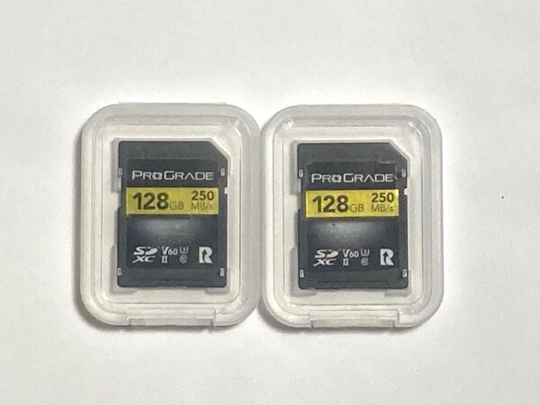ProGrade Digital SDXC UHS-II V60 GOLD 正規輸入品 メモリーカード(128GB) 2枚