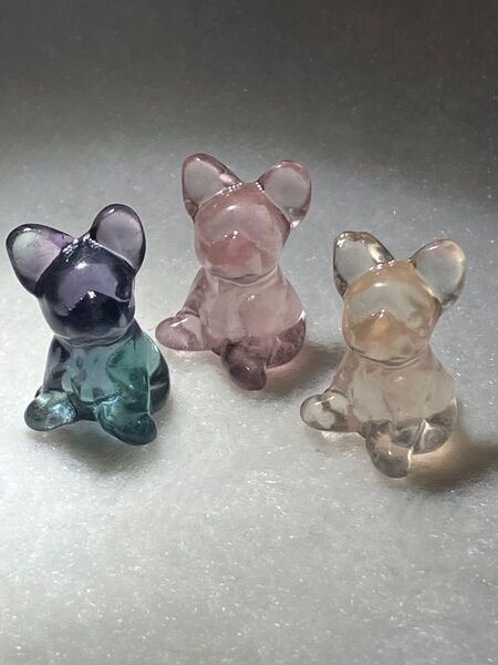 フローライト 犬 フレンチブルドッグ 置物