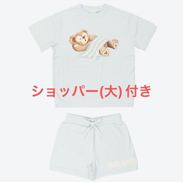 【新品・未開封】東京ディズニーシー ダッフィー ジェラートピケ ルームウェアセット