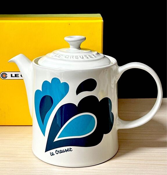 LE CREUSET ルクルーゼ ピーコック ティーポット ブルー ※未使用保管品 元箱付属