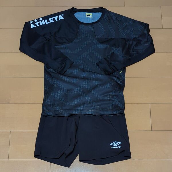 ATHLETA 長袖ウエア umbro ハーフパンツ 2点セット サイズ160