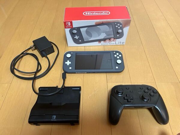 Nintendo Switch Lite グレー 本体 コントローラー付きおまけあり