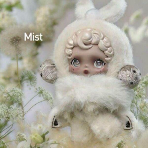 スカルパンダ SKULLPANDA ぬいぐるみペンダント Mist 白 L'impressionnisme