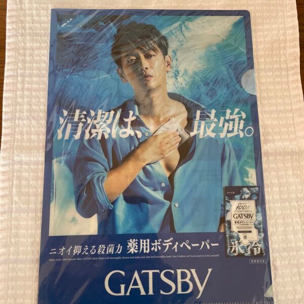佐藤健 GATSBY 薬用ボディペーパー クリアファイル 非売品 ノベルティ A4サイズ