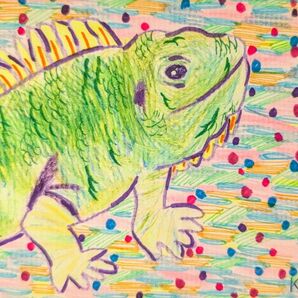 手描きイラスト「こんにちは」
