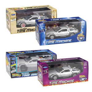 新品送料無料◆ 1:24 カーフィギュア　Delorean デロリアン Back to the future 4タイプより選択可 レトロカー コレクション おもちゃ TOY