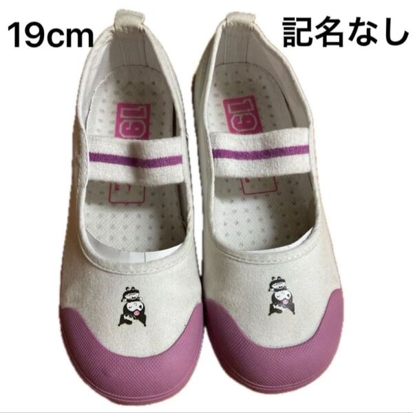 ムーンスター上履き 上靴 キッズシューズ 子供靴 19cm 幼稚園 保育園 小学校 クロミちゃん 美品