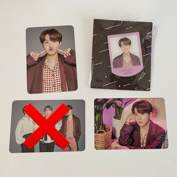 BTS マジックショップ MAGIC SHOP トレカ ミニフォト JHOPE ホソク アクリルバッジ まとめ売り