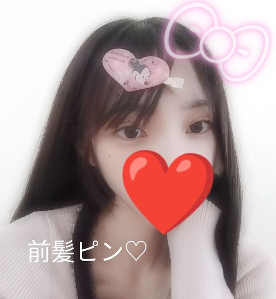 前髪ピン ヘアピン ミニーちゃん