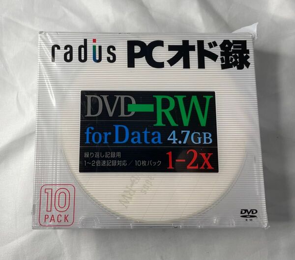 radius DVD-RW 10枚 4.7GB 2倍速