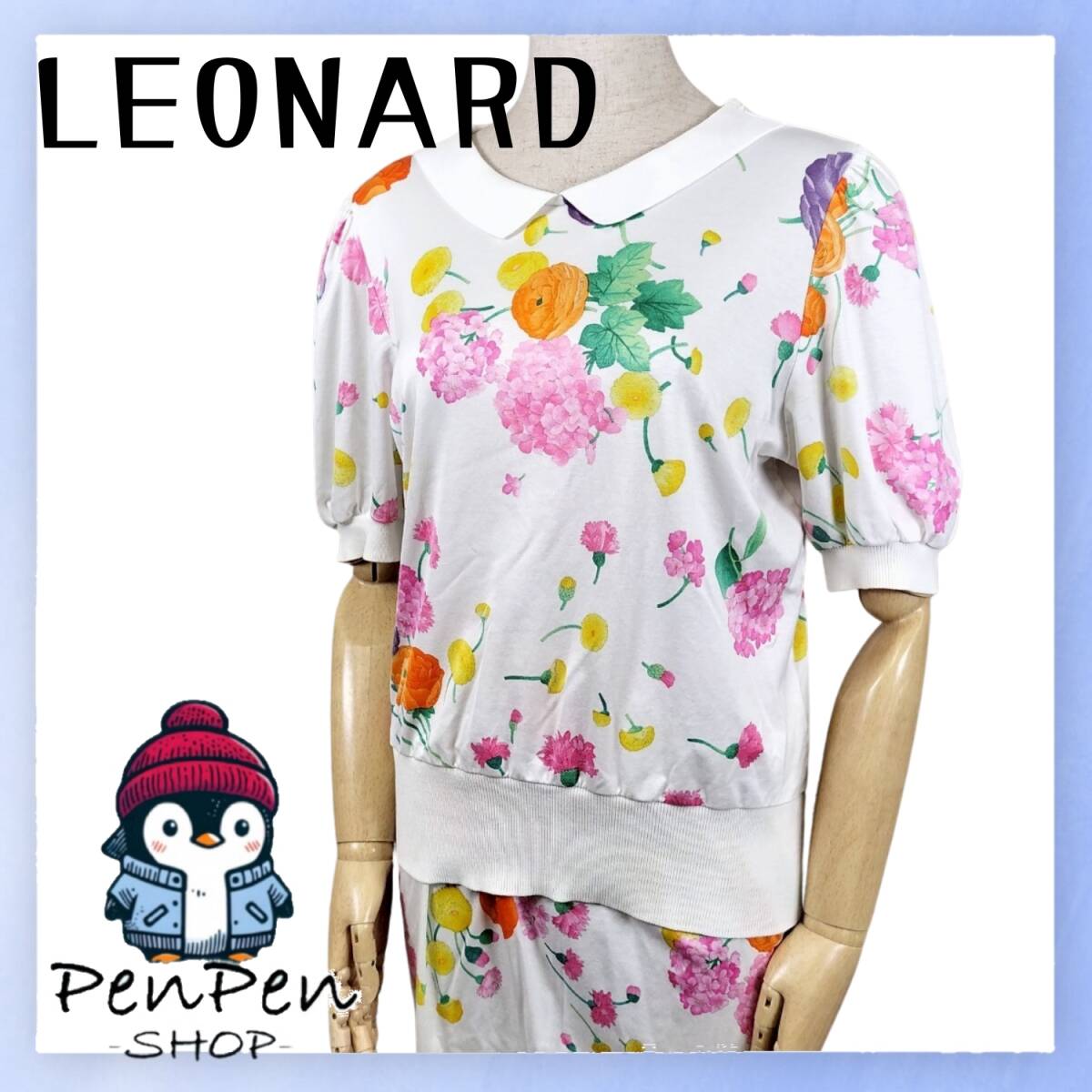 大きいサイズLEONARD 人気花柄 半袖トップス 2025年最新】Yahoo!オークション -「レオナール トップス」の