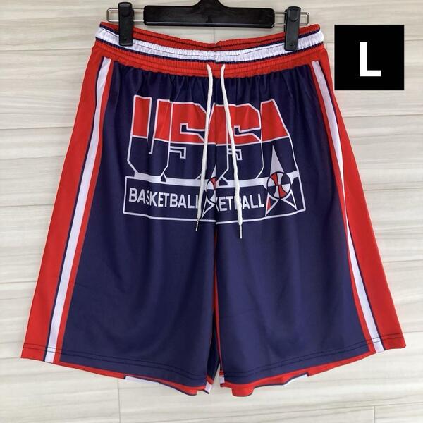 ★未使用品 バスケットボール USA代表 DREAMTEAM ドリームチーム NBA バスパン L ショーツ ユニフォーム ジャージ ハーフパンツ 新品