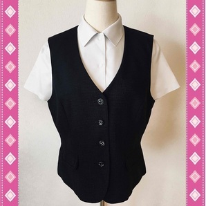 ※Cランク※【中古】BONMAX_9号ベスト(チェック)AV1232/ボンマックス/Amatir/かわいいOL制服/おしゃれ事務服