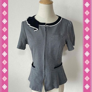 ※Aランク※【中古】PATRICOX_11号オーバーブラウス 50971/パトリックコックス/かわいいOL会社制服/おしゃれ事務服