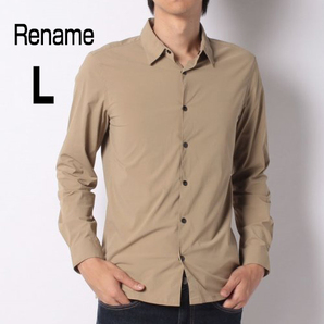 新品 Rename ベージュ 長袖シャツ L ボタン