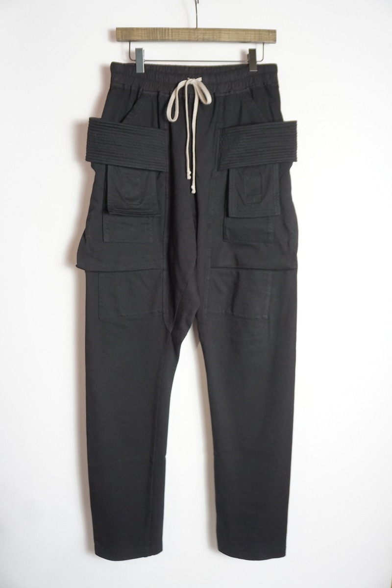 rickowens サルエルパンツ ブラック 48 ごみちゃんずサンバイザー