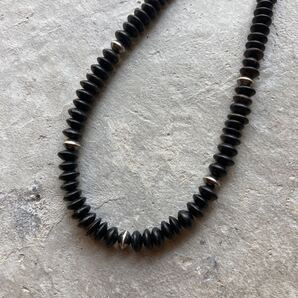 501 バッファローボーンとSV925製ナバホパールのネックレス