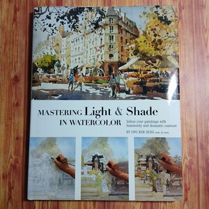 洋書 Mastering Light & Shade in Watercolor●水彩画における光と影の描き方 テクニック 絵画 技法 英語 本