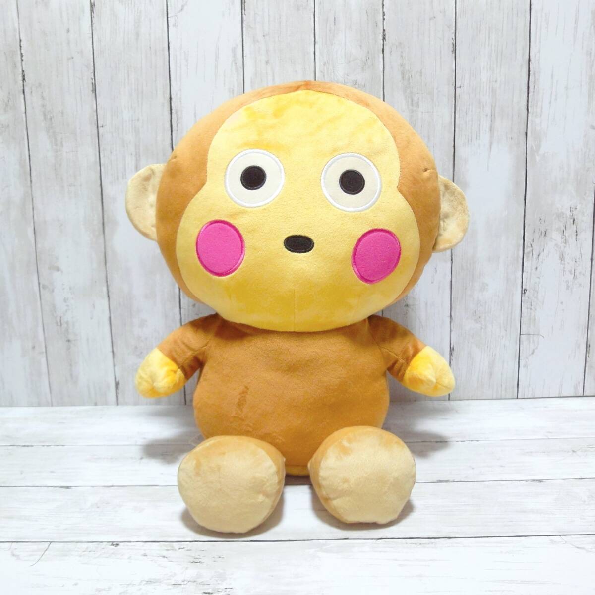 サンリオ　平成レトロ　おさるのもん吉　ぬいぐるみ　オルゴール　中古品　難あり品 レトロ サンリオ おさるのもんきち ぬいぐるみ - メルカリ