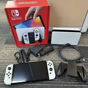 【TSS0502?】任天堂 Nintendo Switch スイッチ 有機ELモデル 通電確認済み 動作確認済み ゲーム機 本体 付属品有 ホワイト