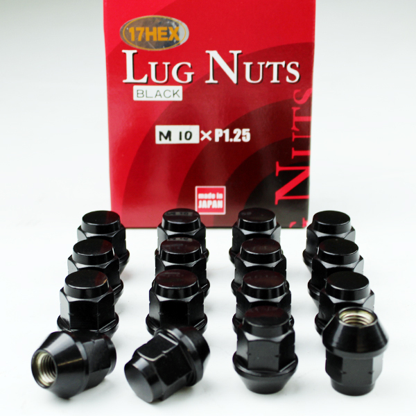 m10 сделано в Японии колесные гайки 16 шт черный гайка P1.25 17HEX местного производства старый машина Suzuki Daihatsu Subaru Mazda 