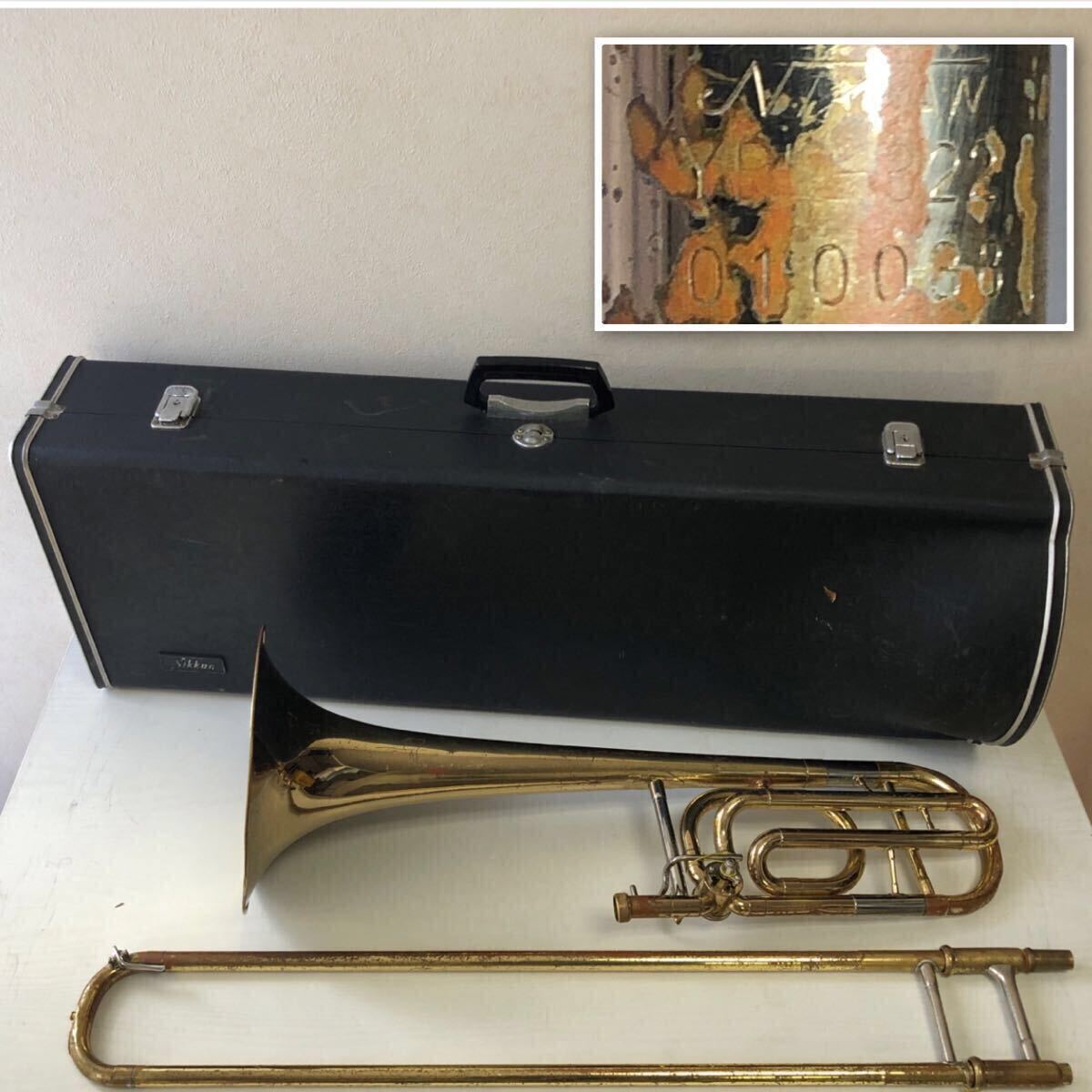 【ジャンク品】ニッカン　インペリアル　バストロンボーン Yahoo!オークション -「ニッカンインペリアル」(トロンボーン