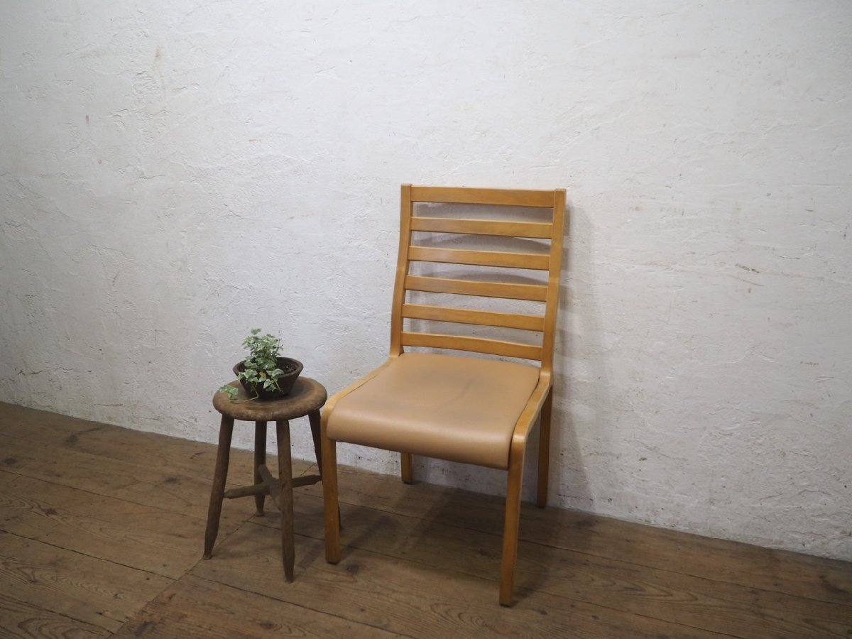 アンティーク　チェア　椅子　ビンテージ　家具　インテリア　天童木工 ダイニングチェア/天童木工/チーク/オリーブ - 古家具・古道具